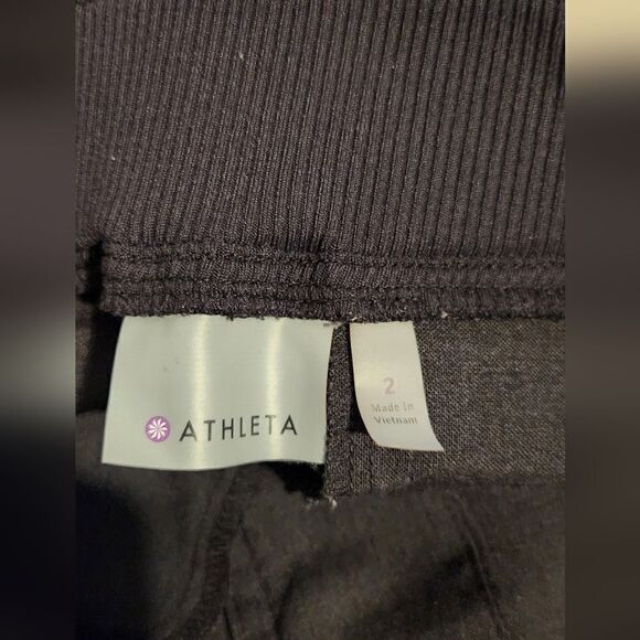 Athleta Work It City Wool Blend Pants Jogger Travel Dark Gray Size 2 - Picture 10 of 15